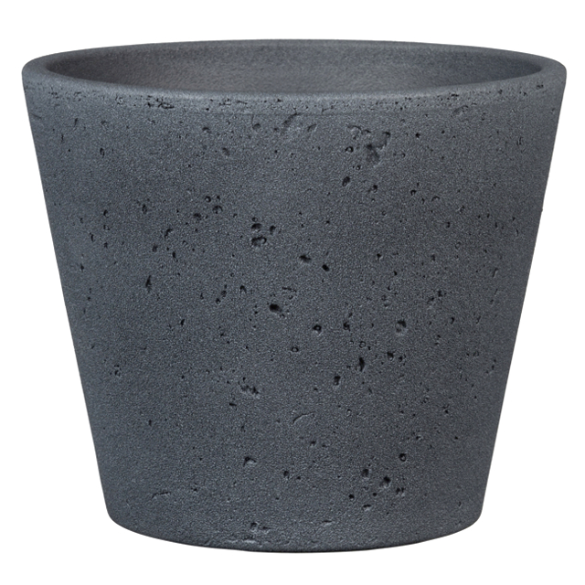 кашпо керамическое Dark Stone 701 d18см 2,21л серый