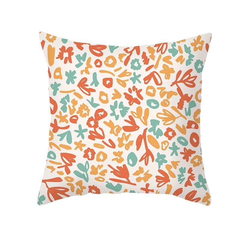 Для спальни Интерьер Домашний декор Современный современный Красочные цветочные наволочки Красивые 40x40cm