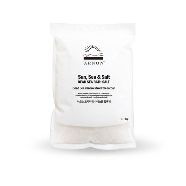 Соль Мертвого моря Соль для ванн, 4,5 кг, натуральная, большая вместимость, 1 шт.
