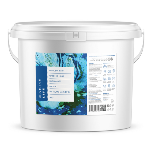 Соль д/ванн Marine Life Красного моря, 9 кг