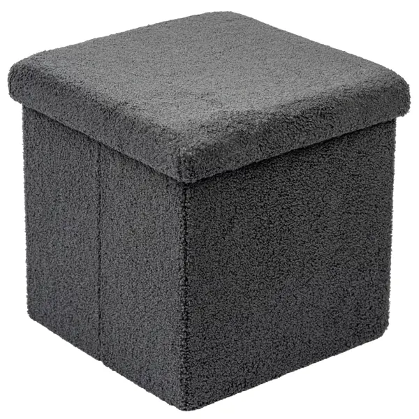 Пуф складной темно-серый 38x38 см