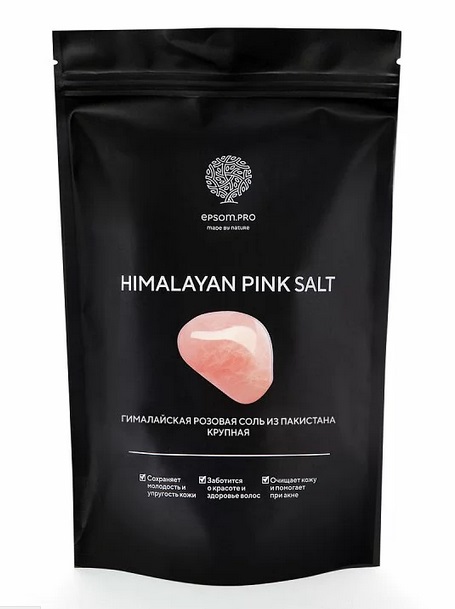 Соль Salt of the Earth д/ванны гималайская розовая крупная, 1 кг