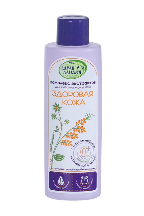 Средство Страна Здравландия Здоровая кожа д/купания малышей, 250 мл