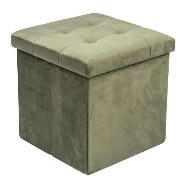 Пуф складной зеленый 38x38 см