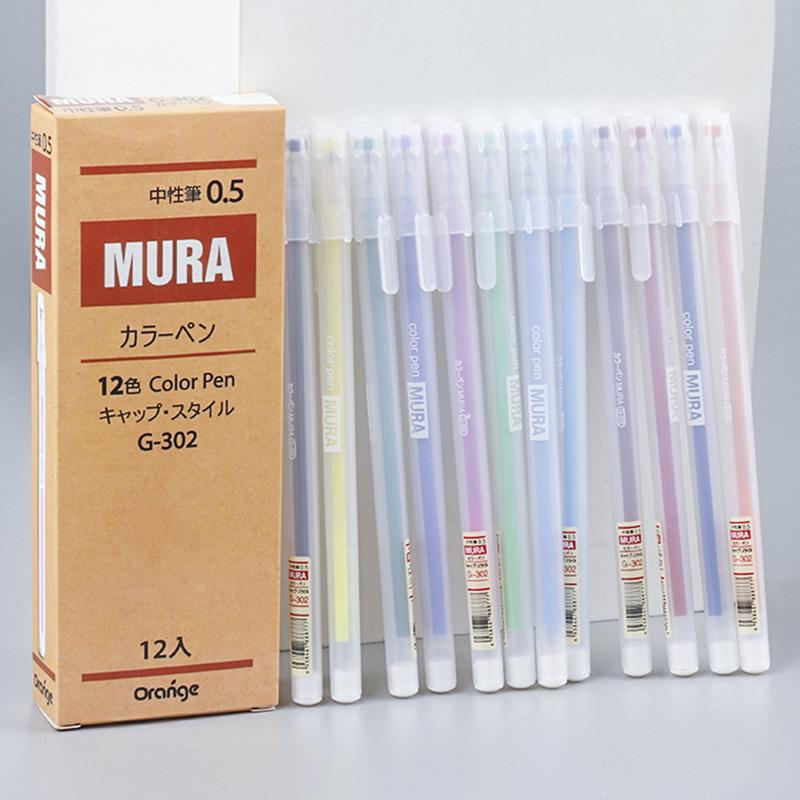 Набор цветных гелевых ручек Kawaii Эстетические канцелярские принадлежности Симпатичные канцелярские принадлежности Дневник студента Ручка Справочник Ручка Цветные маркеры Школьные принадлежности