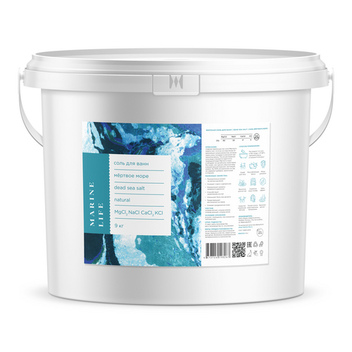 Соль д/ванн Marine Life Мертвого моря, 9 кг