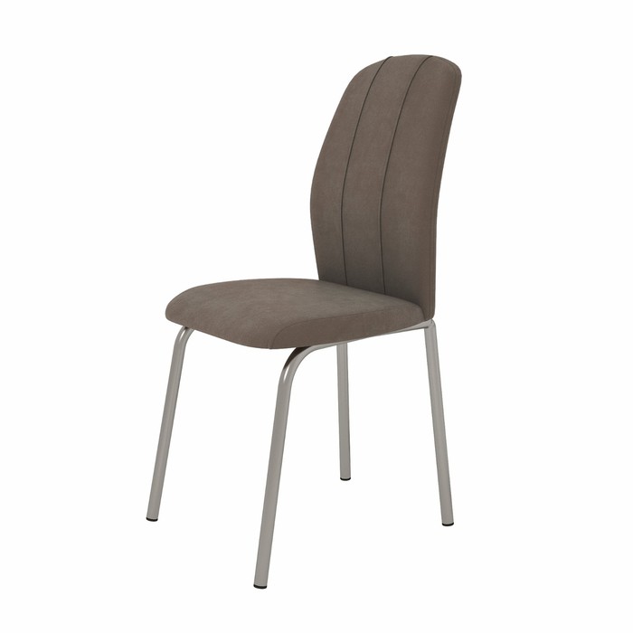 Стул «Клео», 450×560×955 мм, цвет хром/капучино тёмный