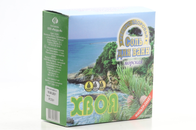 Соль д/ванн Хвоя, 1 кг, ф/п
